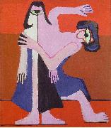 Ernst Ludwig Kirchner Mask-dance oil painting